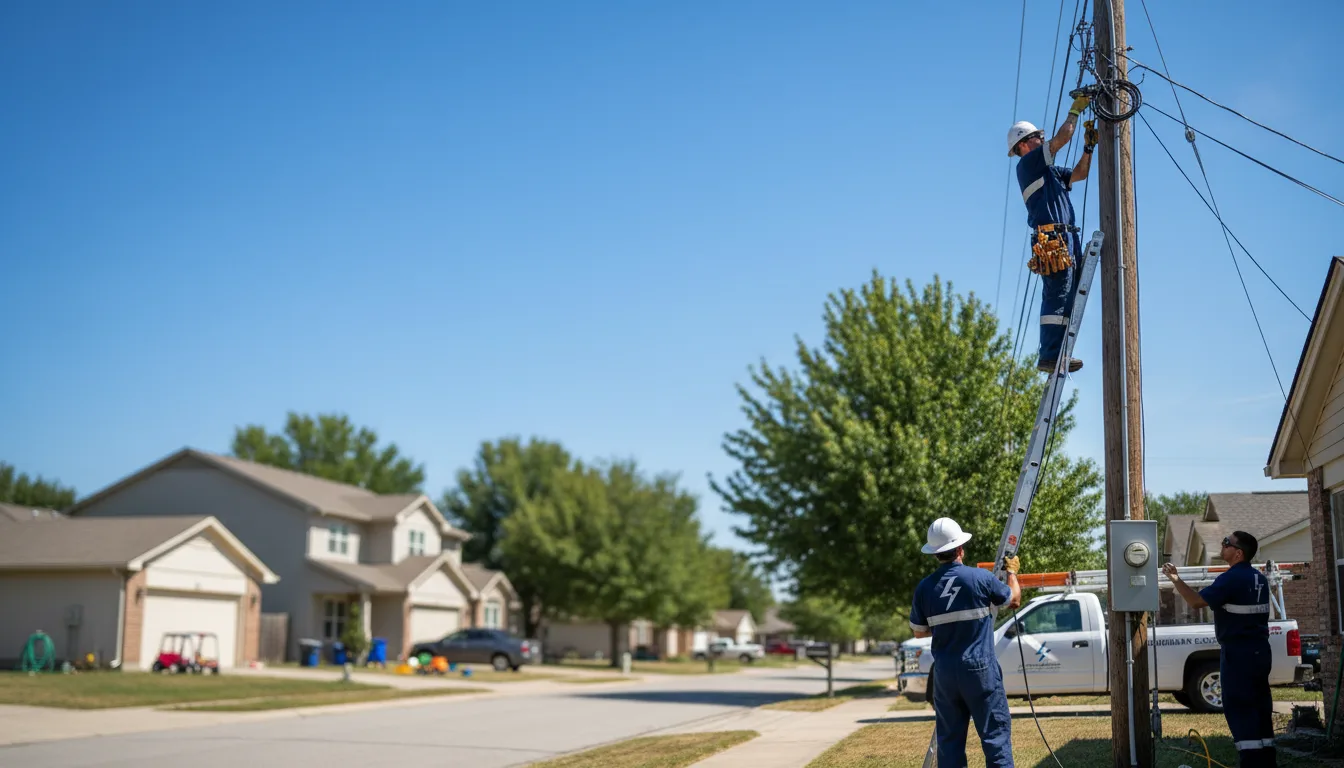 Residential electrician providing installation services in Talmage, KS